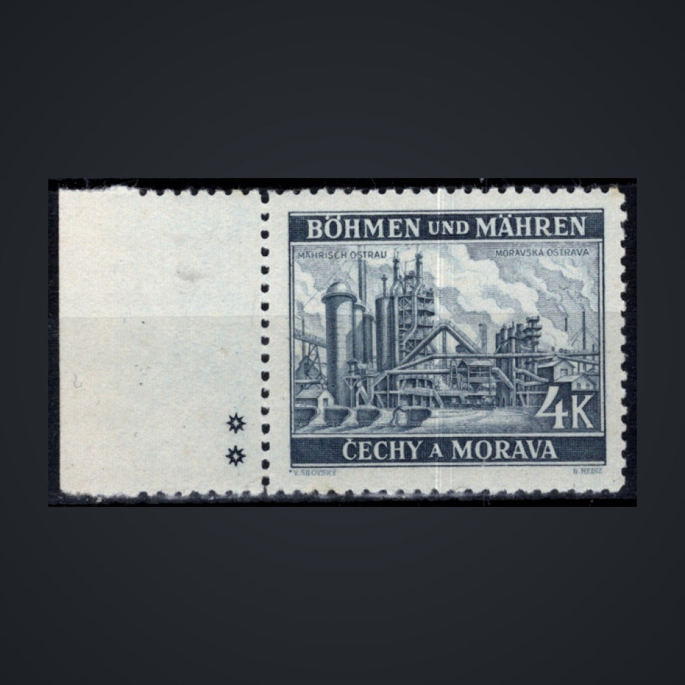 Selo Protetorado da Boêmia e Morávia, Pof.37 (Mi. 34), MNH, 4K