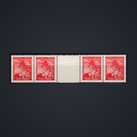 Par com interpainel Protetorado da Boêmia e Morávia, Pof.22 (Mi. 22), MNH, 20H