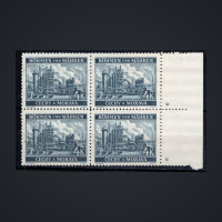 Quadra Protetorado da Boêmia e Morávia, Pof.37 (Mi. 34), MNH, 4K