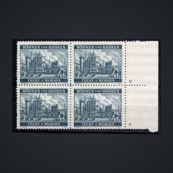 Viererblock Böhmen und Mähren Protektorat, Pof.37 (Mi. 34)**, 4K