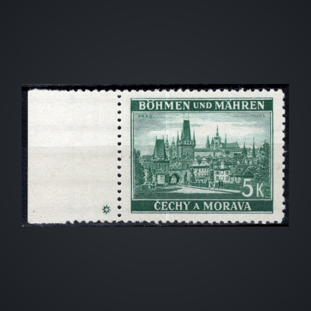 Selo Protetorado da Boêmia e Morávia, Pof.38 (Mi. 35), MNH, 5K