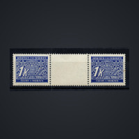Par com interpainel Protetorado da Boêmia e Morávia, Pof.DL9 (Mi. 9 Port.), MNH, 1K