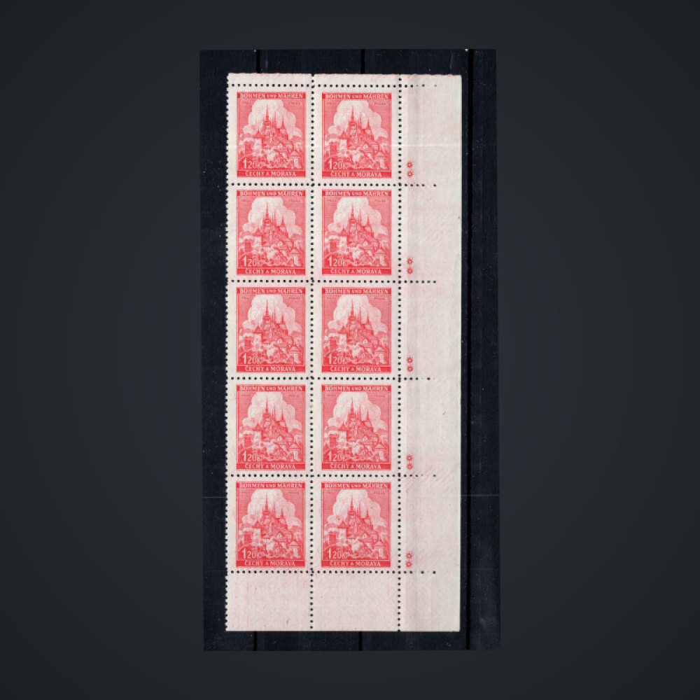 Víceblok Protektorát Č.a M., Pof.57**, 1.20K