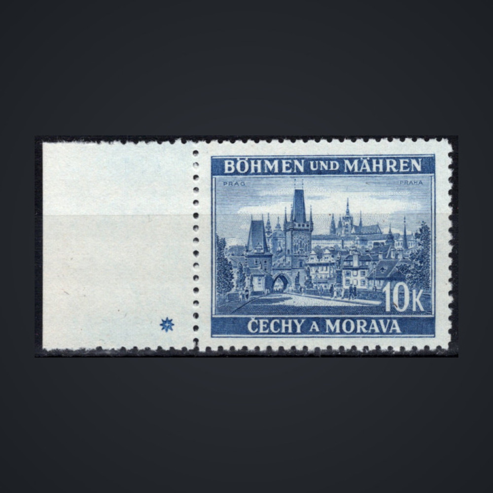 Briefmarke Böhmen und Mähren Protektorat, Pof.39 (Mi. 36)**, 10K
