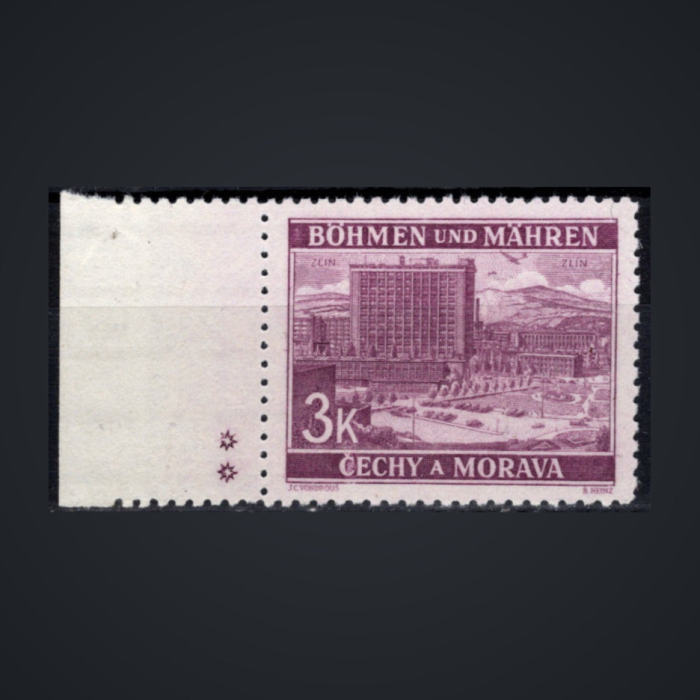 Briefmarke Böhmen und Mähren Protektorat, Pof.36 (Mi. 33)**, 3K