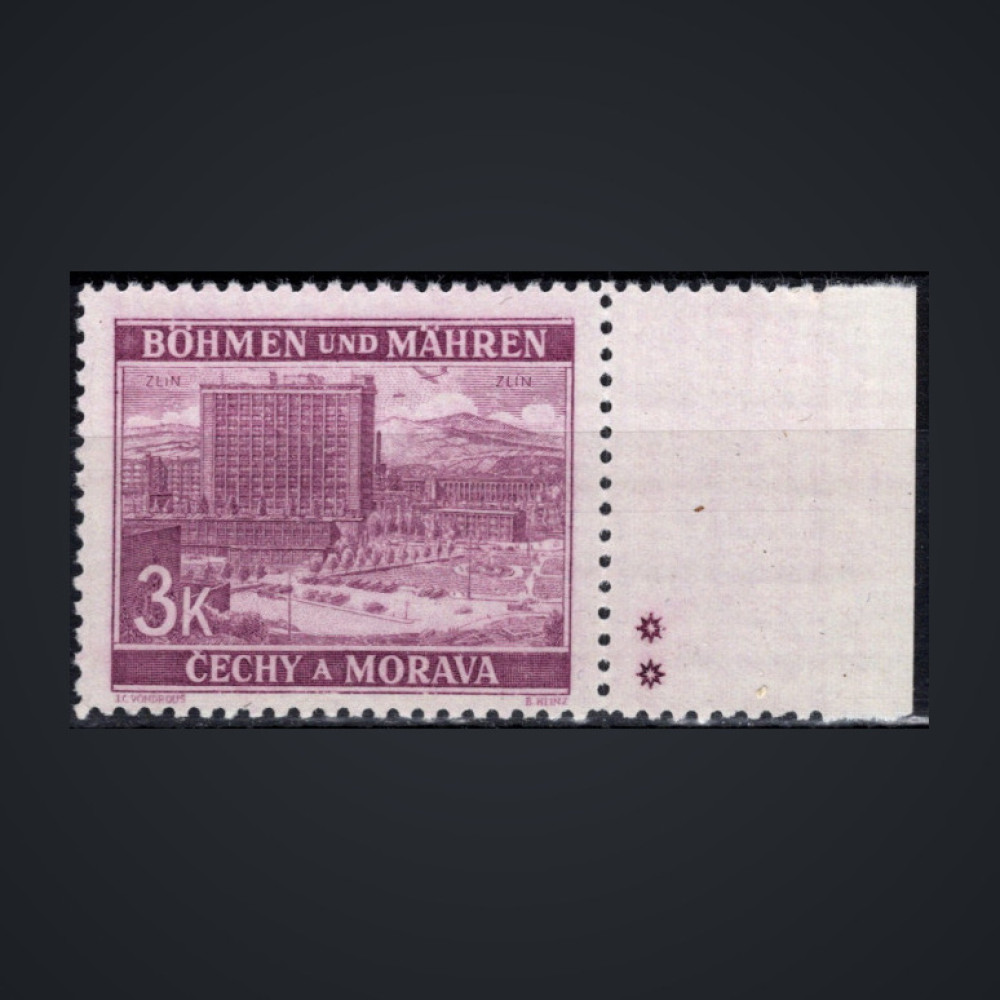 Briefmarke Böhmen und Mähren Protektorat, Pof.36 (Mi. 33)**, 3K