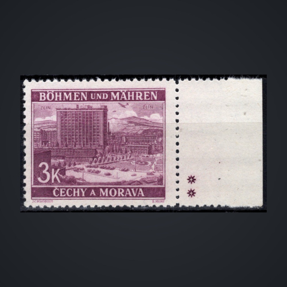 Briefmarke Böhmen und Mähren Protektorat, Pof.36 (Mi. 33)**, 3K