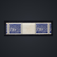 Zwischenstegpaar Böhmen und Mähren Protektorat, Pof.DL10 (Mi. 10 Port.)**, 1.2K