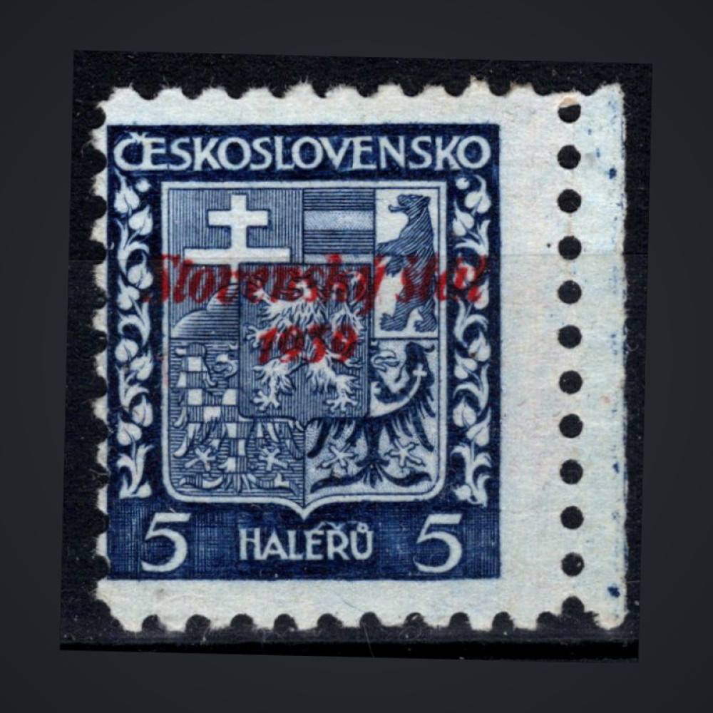 Selo Estado Eslovaco, Pof.2 (Mi. 2), MNH, 5H