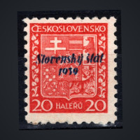 Briefmarke Slowakischer Staat, Pof.4 (Mi. 4)*, 20H