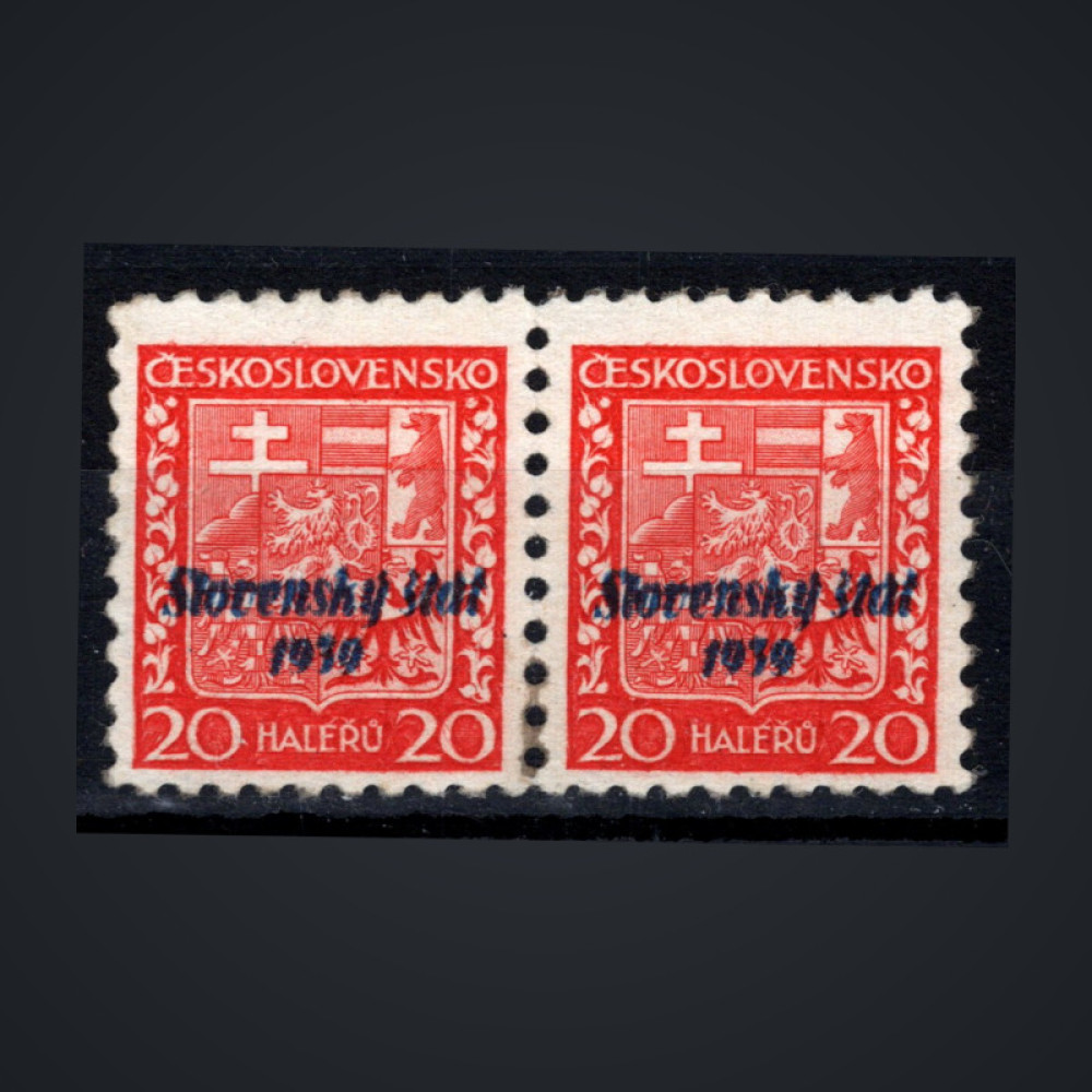 Par Estado Eslovaco, Pof.4 (Mi. 4), MNH, 20H
