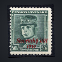 Briefmarke Slowakischer Staat, Pof.9 (Mi. 9)*, 50H