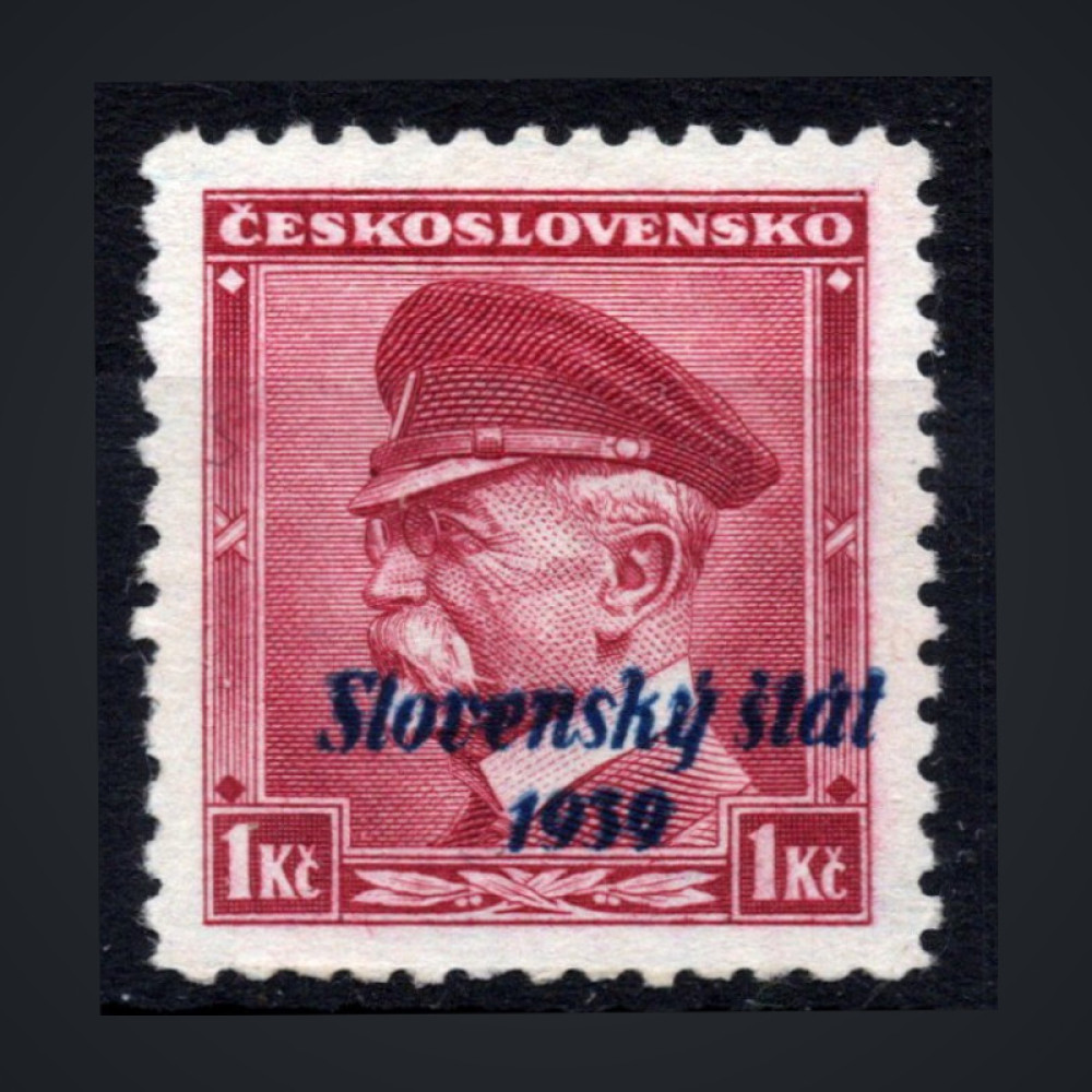 Stamp Slovak state, Pof.12 (Mi. 12), MH, 1Kc