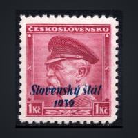 Briefmarke Slowakischer Staat, Pof.12 (Mi. 12)*, 1Kc