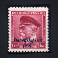 Briefmarke Slowakischer Staat, Pof.12 (Mi. 12)*, 1Kc