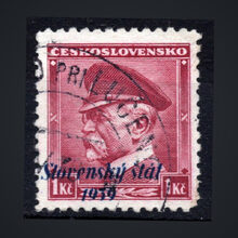 Známka Slovenský štát, Pof.12#, 1Kc