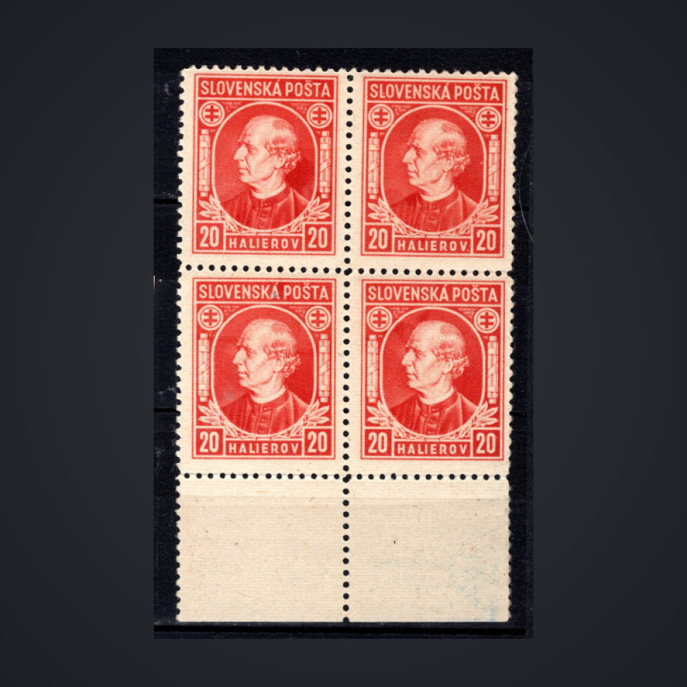 Viererblock Slowakischer Staat, Pof.27 (Mi. 37)**, 20H