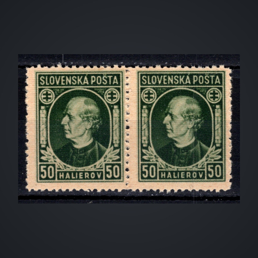 Dvojpáska Slovenský štát, Pof.29**, 50H