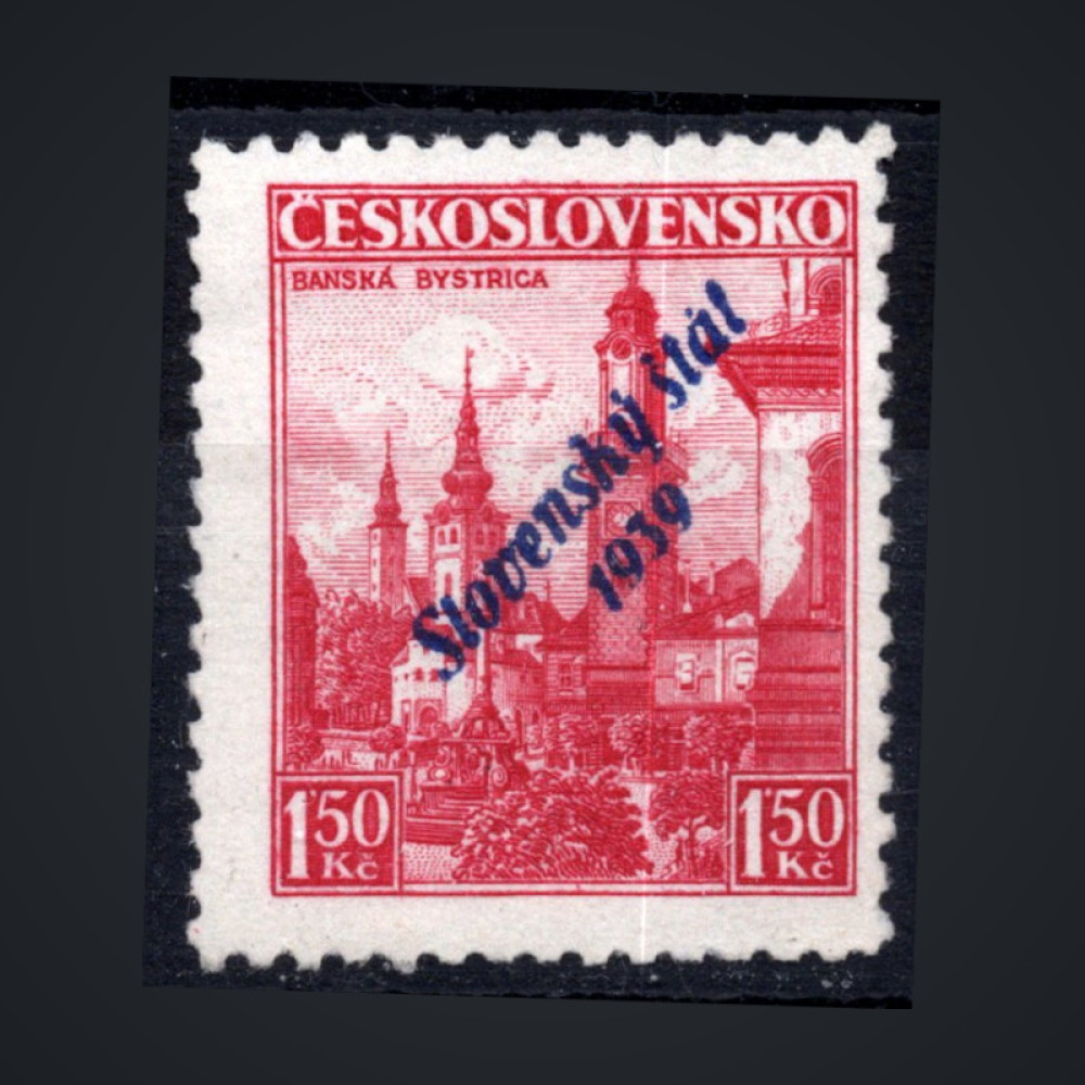 Stamp Slovak state, Pof.14 (Mi. 14), (*), 1.50Kč