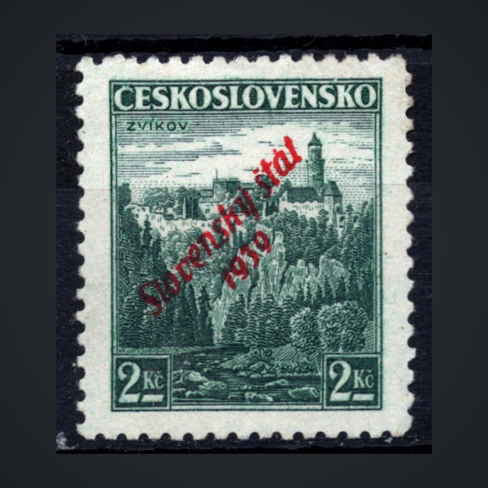 Selo Estado Eslovaco, Pof.16 (Mi. 16), (*), 2Kč