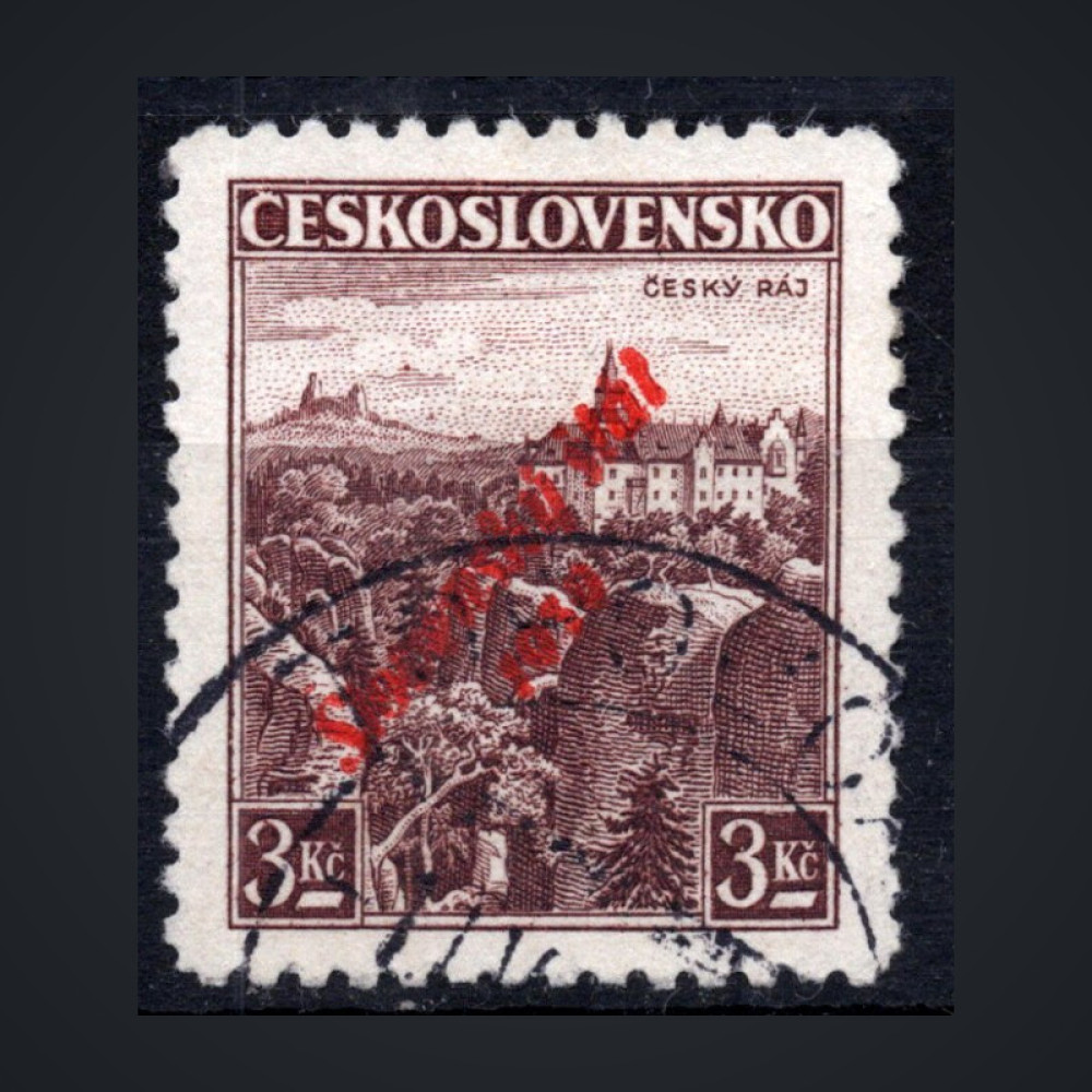 Selo Estado Eslovaco, Pof.18 (Mi. 18), Usado #, 3Kč