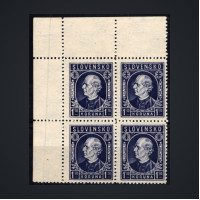 Corner block of stamps Slovak state, Pof.33Y (Pof. 33Y), MNH