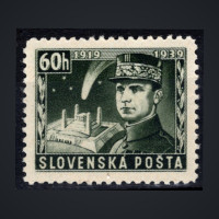 Stamp Slovak state, Pof.35 (Mi. II), MNH, 60H