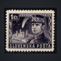 Stamp Slovak state, Pof.36 (Mi. III), MNH, 1Ks