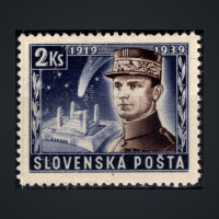 Stamp Slovak state, Pof.37 (Mi. IV), MH, 2Ks