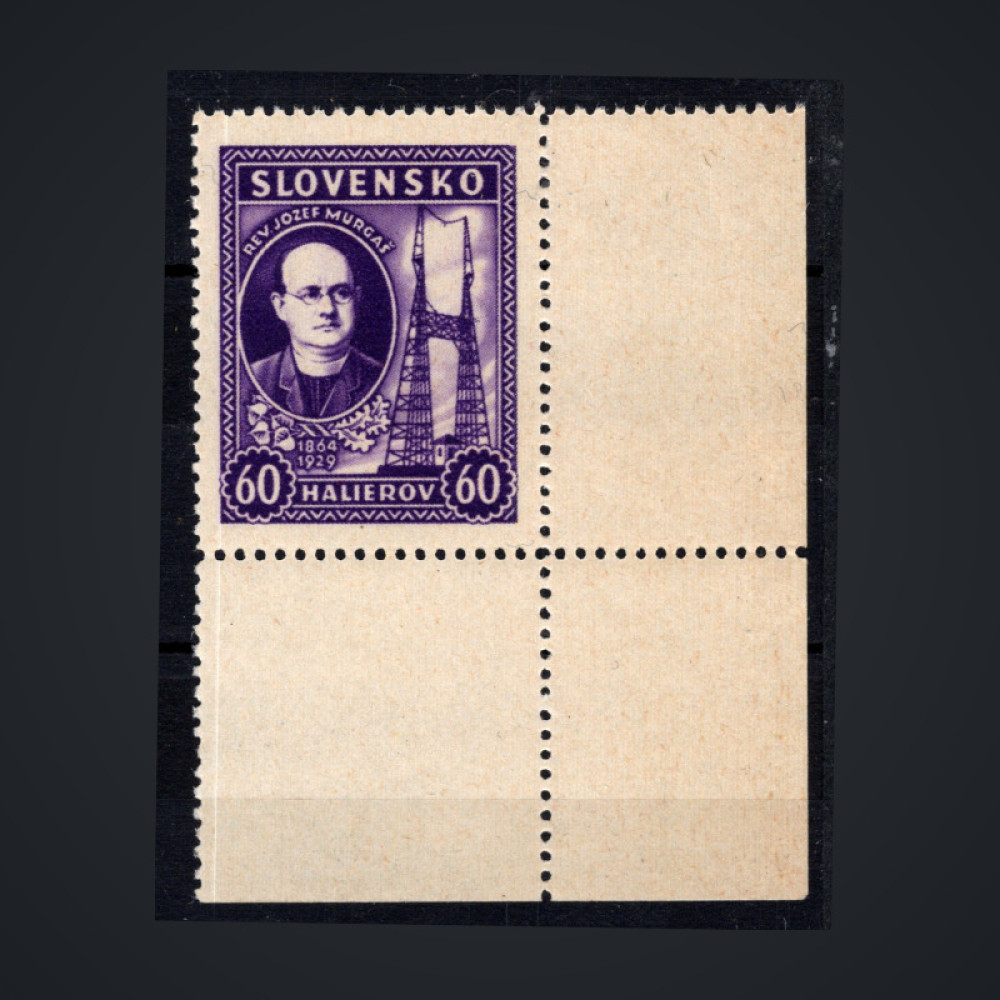 Známka Slovenský štát, Pof.38X**, 60H