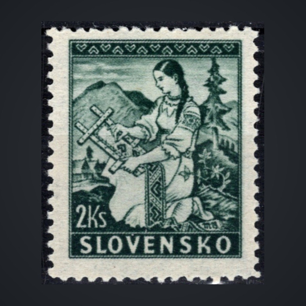 Briefmarke Slowakischer Staat, Pof.41 (Mi. 44A)**, 4Ks