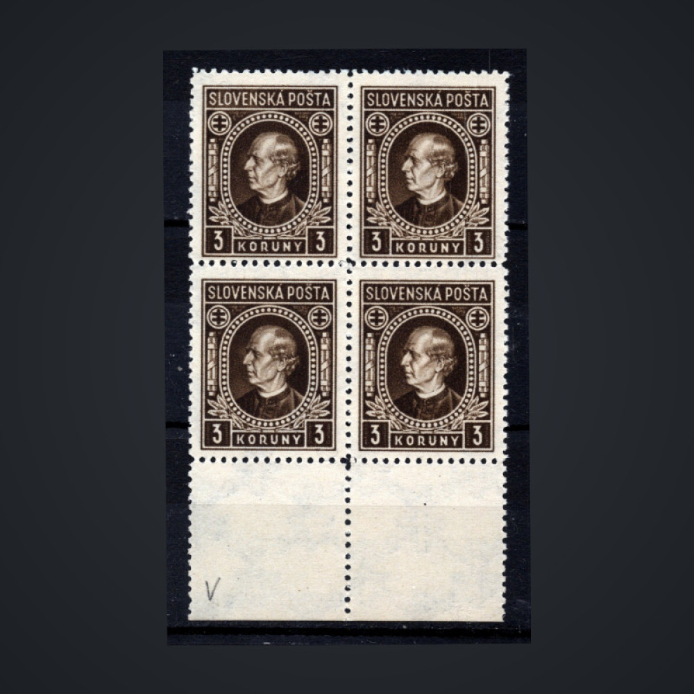 Quadra Estado Eslovaco, Pof.32Y (Pof. 32Y), MNH