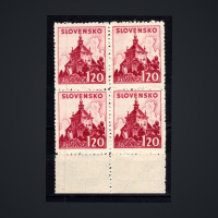 Čtyřblok Slovenský štát, Pof.52**, 1.20 Ks