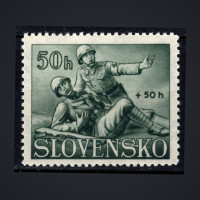 Známka Slovenský štát, Pof.59**, 50+50 H