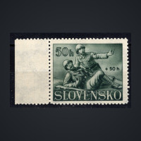 Známka Slovenský štát, Pof.59**, 50+50 H