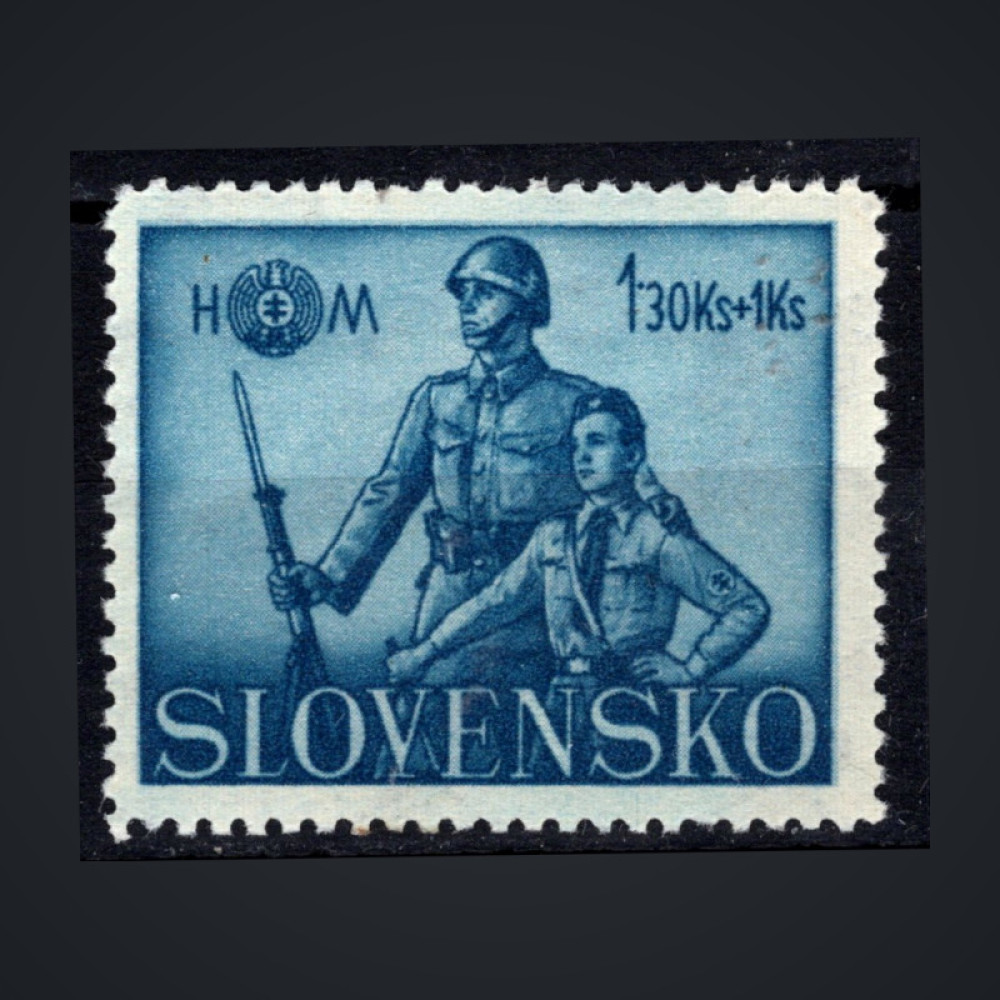 Známka Slovenský štát, Pof.66*, 1.30+1 Ks
