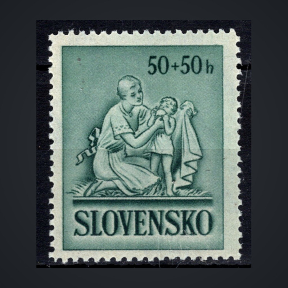 Briefmarke Slowakischer Staat, Pof.62 (Mi. 91)**, 50+50 H