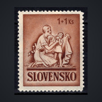 Známka Slovenský štát, Pof.63**, 1+1 Ks