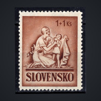 Známka Slovenský štát, Pof.63*, 1+1 Ks