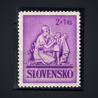 Známka Slovenský štát, Pof.64**, 2+1 Ks