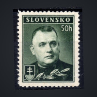 Známka Slovenský štát, Pof.43Yx**, 50H