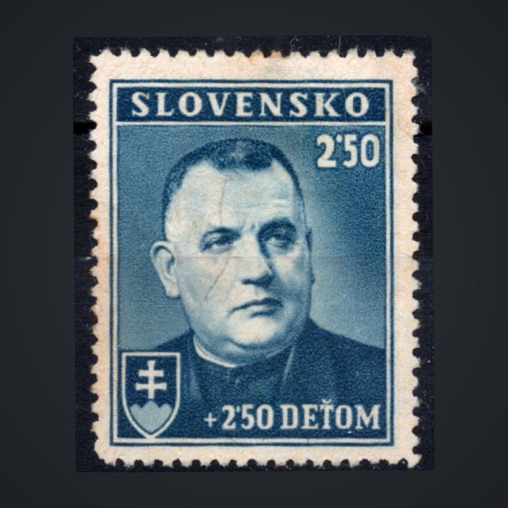 Briefmarke Slowakischer Staat, Pof.45 (Mi. 69)(*), 2.50+2.50 Ks
