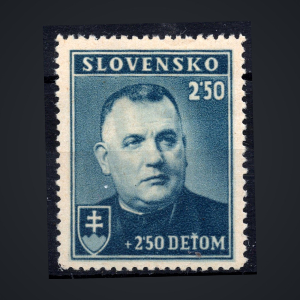 Známka Slovenský štát, Pof.45*, 2.50+2.50 Ks
