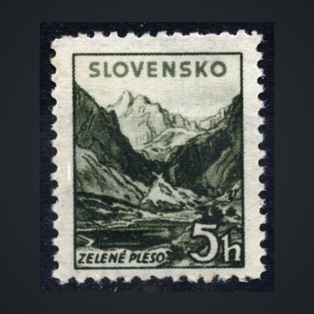 Briefmarke Slowakischer Staat, Pof.47Y (Mi. 71YA)**, 5H