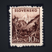 Známka Slovenský štát, Pof.48X**, 10H