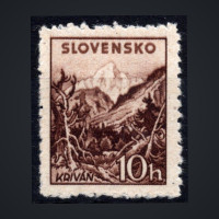 Známka Slovenský štát, Pof.48X*, 10H