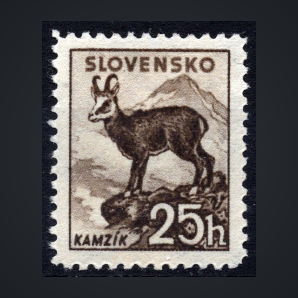Briefmarke Slowakischer Staat, Pof.50X (Mi. 74XA)*, 25H