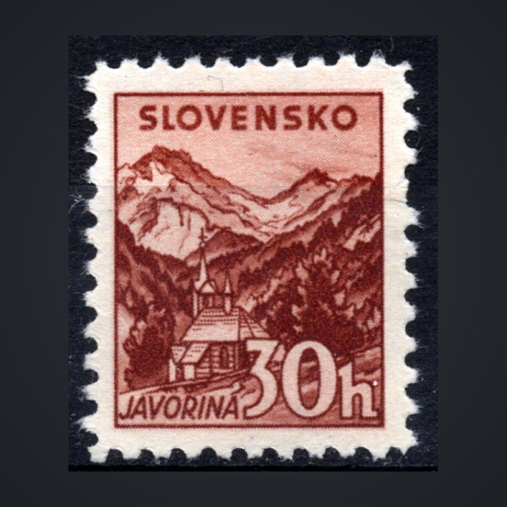 Briefmarke Slowakischer Staat, Pof.51YD (Mi. 75Y)*, 30H