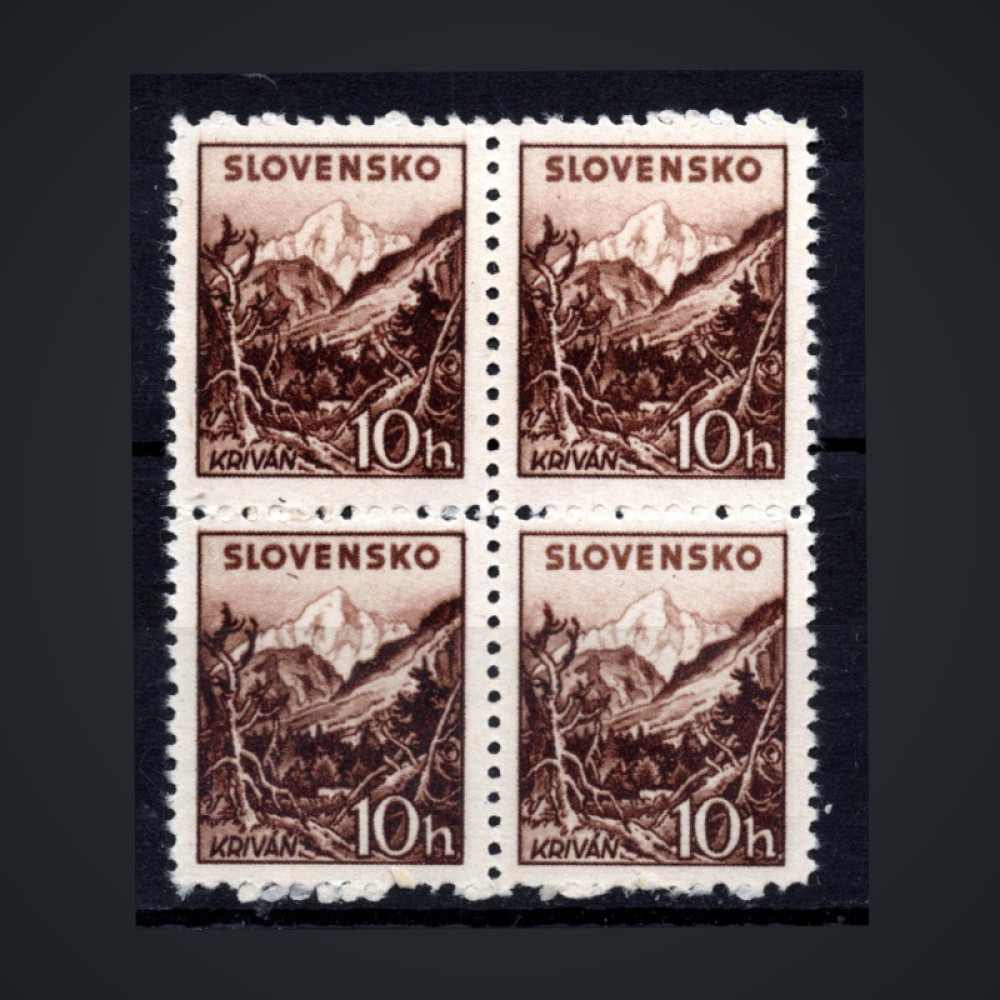 Viererblock Slowakischer Staat, Pof.48X (Mi. 72XA)**, 10H