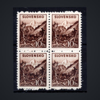 Čtyřblok Slovenský štát, Pof.48X**, 10H